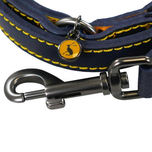 Rosewood and Joules Navy Leather Lead