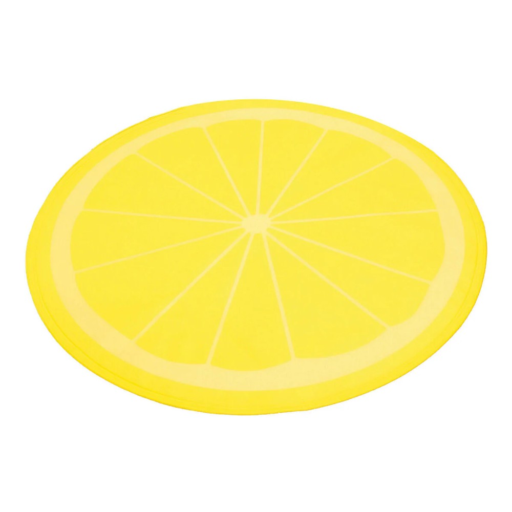 Rosewood Lemon Print Circular Cool Mat