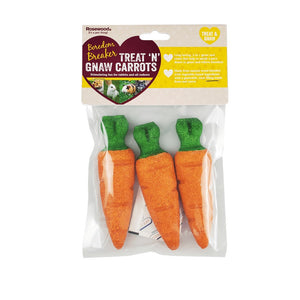 Rosewood Treat 'n Gnaw Carrots Small Pet Treats