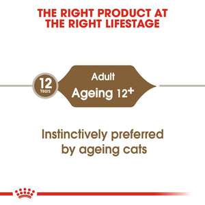 Royal Canin Ageing +12 Cat Wet Food Pouch Infographic