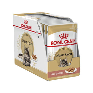 Royal Canin Maine Coon Adult Cat Wet Food Pouch Box