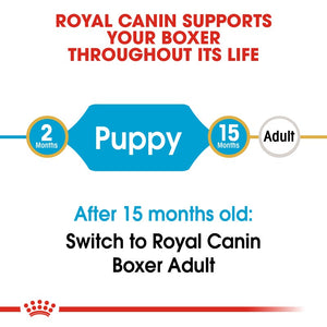 Royal Canin Boxer Puppy Infographic 1