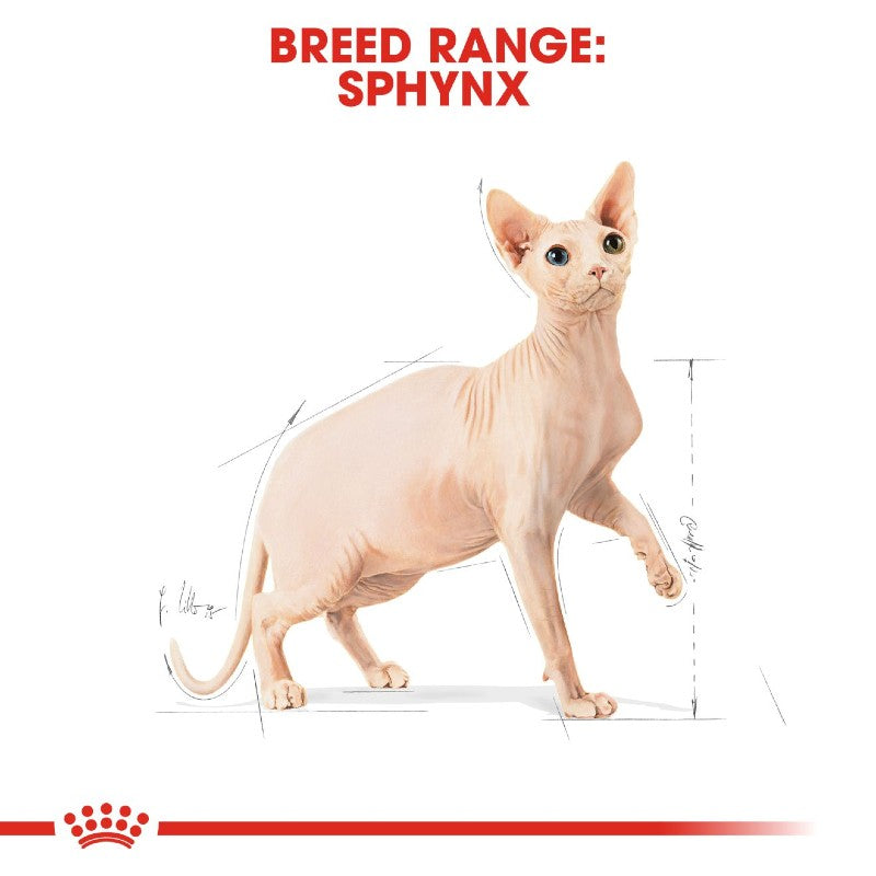 Royal Canin Sphynx Adult Cat Infographic 1