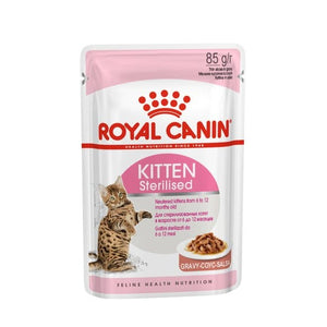Royal Canin Sterilised Kitten Chunks in Gravy 85g