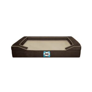 Sealy Lux Premium Orthopaedic Dog Bed Cover Brown