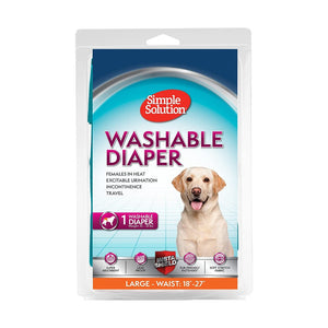 Simple Solution Washable Female Dog Diapers Large