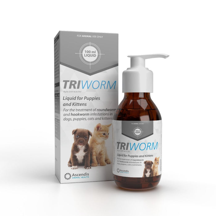 Triworm Liquid for Puppies & Kittens 100ml