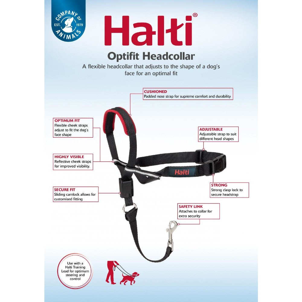 Company of Animals Halti OptiFit Head Collar - product detail image available online in South Africa