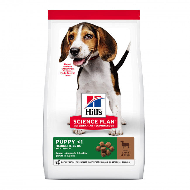 Hill's Science Plan Canine Puppy Medium Lamb & Rice Dog Food