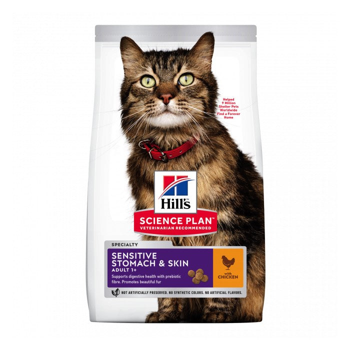 Hill's Science Plan Feline Adult Sensitive Stomach & Skin Chicken Cat Food