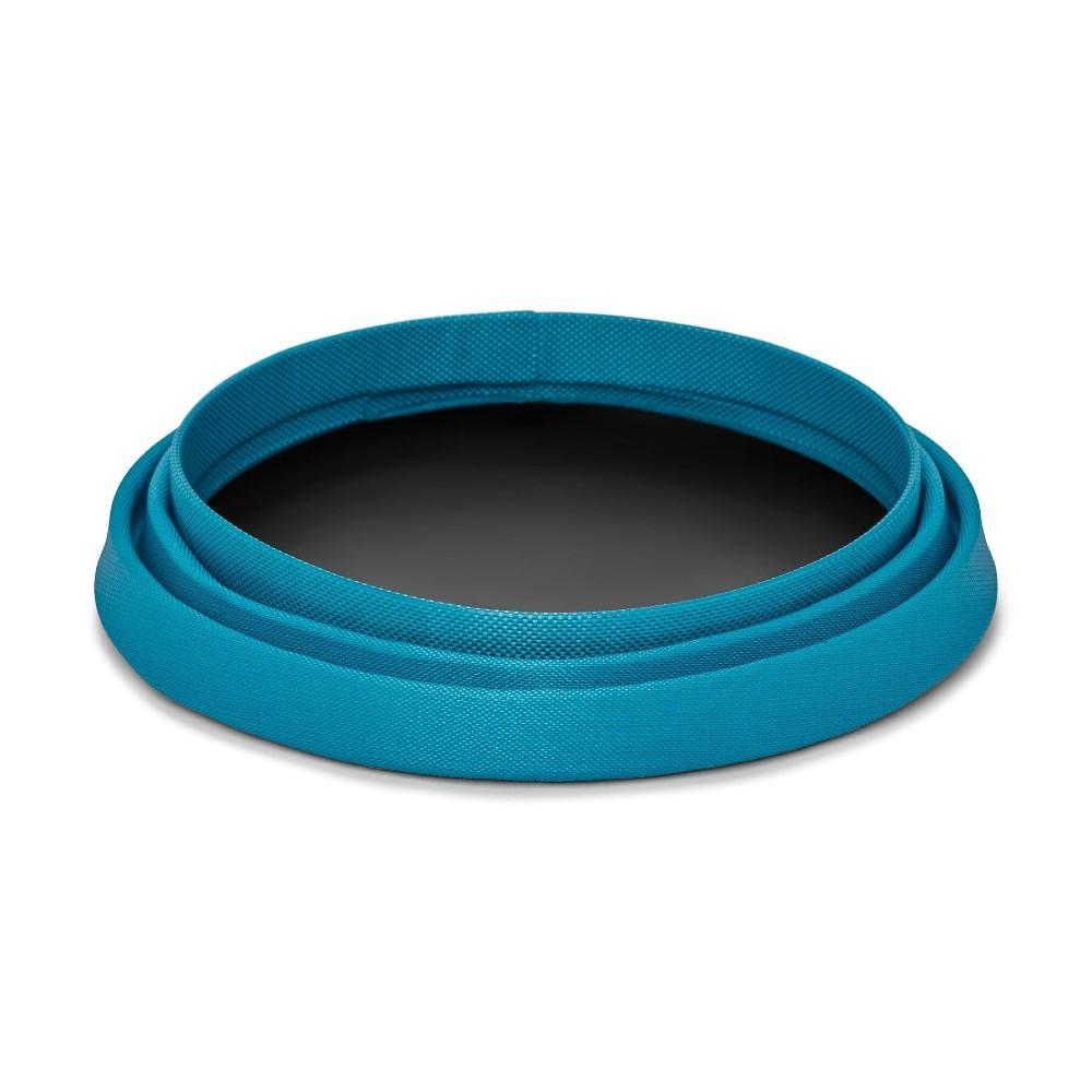 Ruffwear Bivy Collapsible Travel Dog Bowl - Spring Blue Collapsed