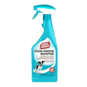 Simple Solution Stain & Odour Remover Dog - lifestyle image with pet (750ml) available online in South Africa